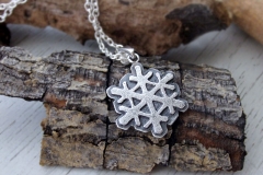 Snow flake Silver necklace