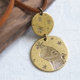 Capybara watching snow