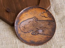 Capybara copper small tray