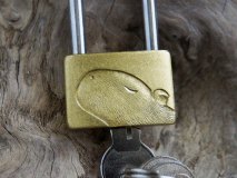 カピバラのほほん南京錠