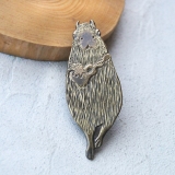 Lelebara Brass Brooch